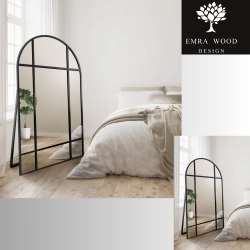 Lustro stojące półowalne w ramie MDF - LOFTI III STOJĄCE